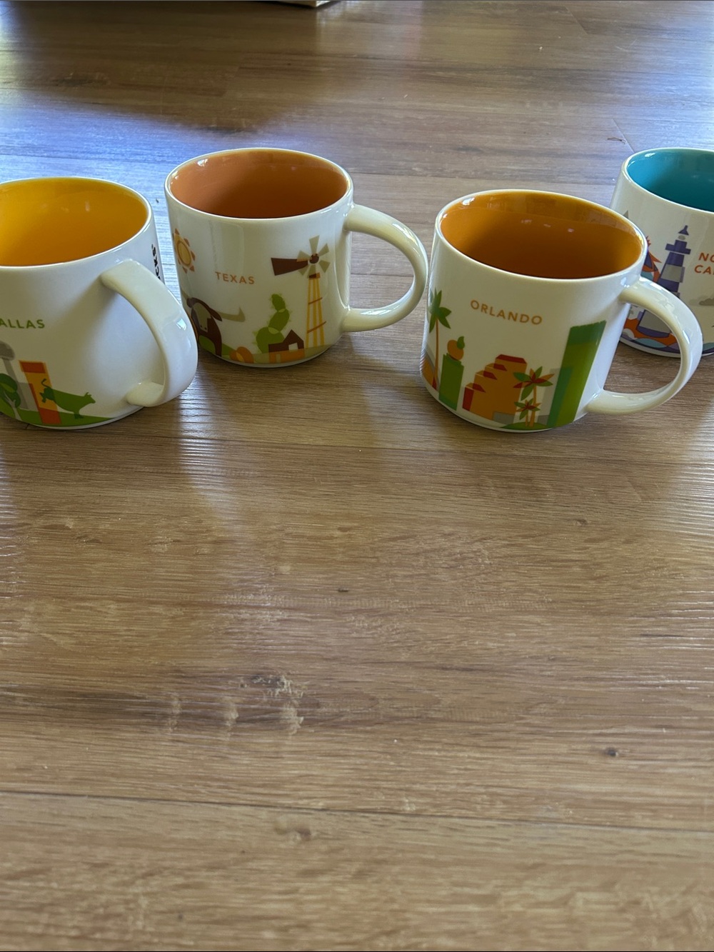 STARBUCKS vintage YOU ARE HERE collection NEVER USED with original boxes